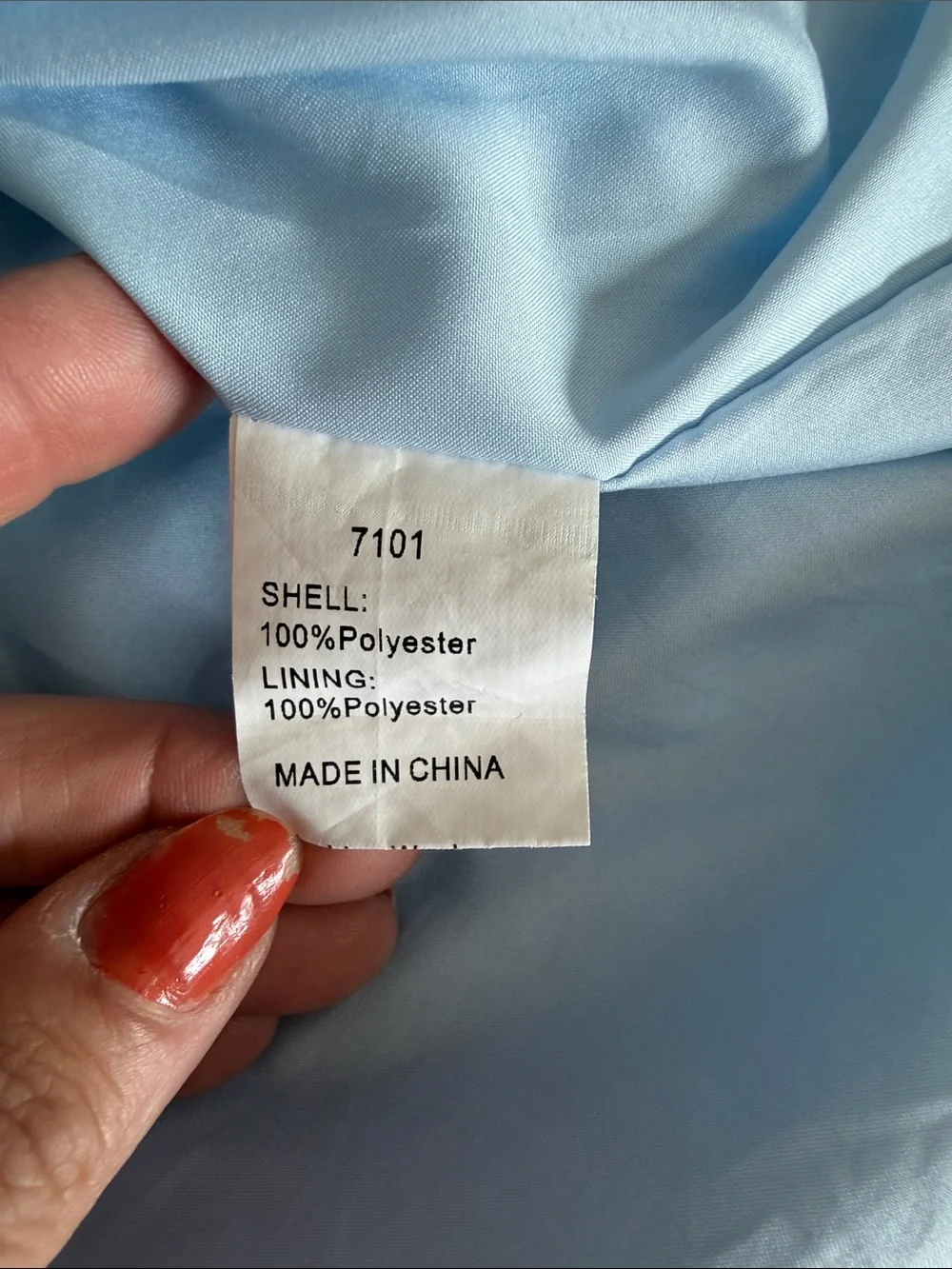 Light Blue Textured Midi Dress with V-Neck